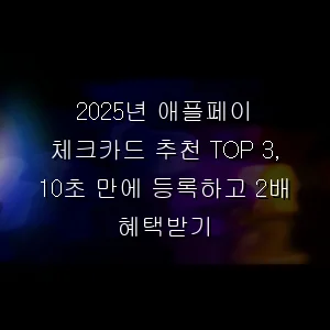 애플페이 체크카드